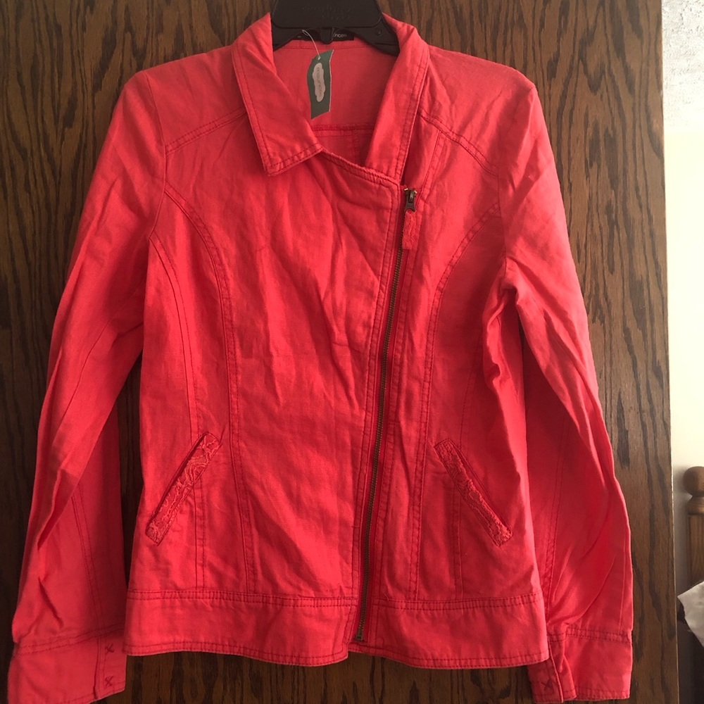 Maurices Size Large NWT Coral Jacket